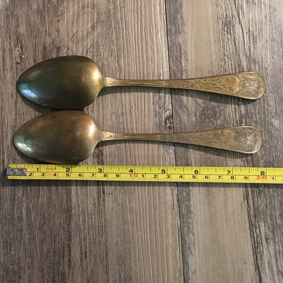 Serving Spoons - Brass Floral Design by Lenox - Picture 5 of 5